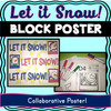 Christmas - Holiday Collaborative Poster! Let it Snow Team Work Activity