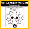 Fall Connect the dots | Dot to Dot worksheets | Counting 1-30