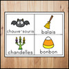 FRENCH Halloween Themed Vocabulary Cards | Cartes de vocabulaire – l’Halloween