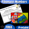 FREE Fibonacci Sequence Activity Golden Rectangle Fibonacci Spiral Math & Art