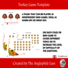 Turkey game | Thanksgiving quiz template | For all subjects |