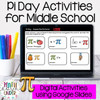 Pi Day Digital Math Activities for Middle School