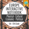 Geography: European Interactive Notebook with QR Codes