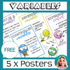 variables science posters