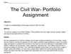 Civil War Portfolio 