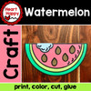 Watermelon Craft | Fruit Craft | Spring and Summer Craft