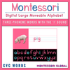 This digital Montessori Large Moveable Alphabet focuses on decoding 3-letter CVC words with the “i” vowel sound and is available in 2 different digital formats:

 

1. PowerPoint Presentation

2. Boom Cards™