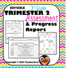 Third Grade Standards based math assessment Bridges trimester 2