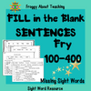 Fill in the Blank Sentences F100-400