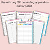 Digital Teacher Planner Dated 2022-2023 Ipad, Tablet PDF Annotating App