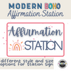 Modern Boho Affirmation Station