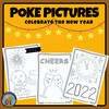 New Year's Eve / Day Pin Poke Pictures March Holidays
