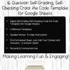Editable Riddle Template for Google Sheets - Digital Activity - Self-Checking - Crack the Code Set 1