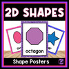 2D Shape Posters | Classroom Decor