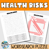 Health Risks Word Search Puzzle
