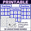 Fractions Activity 1/2s to 1/5s - Bingo Game - Fraction Symbols