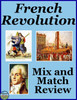 The French Revolution Vocabulary Mix and Match Review