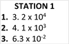 Scientific Notation Flowchart Cheat Sheet and Stations