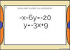 Solving Systems of Linear Equations using Substitution: Task Cards - 20 Problems