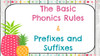 Phonics Rules & Prefixes/Suffixes Posters (pineapple theme)