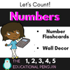 Numbers 1 - 20 Flash Cards and Wall Decor