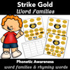 Word Families - Rhyming Words - Task Cards - Activity - Response Log