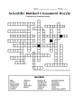 Scientific Method Crossword Puzzle