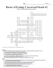 Basics of Ecology Crossword Puzzle Set