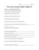 Nervous System Study Guide Set