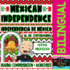 Mexican Independence - Independencia de Mexico - Reading and Worksheets - Bilingual