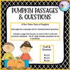 Four Pumpkin Passages & Questions - RI.2.4, RI.2.5, RI.2.6