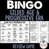 Gilded Age & Progressive Era BINGO Review Game STAAR Review