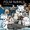 Polar animals clipart
