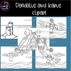 Daedalus and Icarus clipart