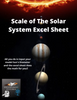 Scale of the Solar System (Excel sheet)