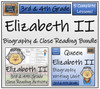 Queen Elizabeth II - 3rd & 4th Grade Close Read & Biography Writing Bundle