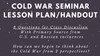 Cold War Seminar How to Talk About Nuclear War from Multiple Perspectives U.S. and Russia