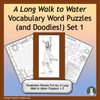 A Long Walk to Water Word Puzzles (and Doodles!) Set 1