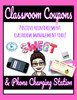 Class Coupons & Phone Station: Positive Reinforcement Classroom Management Tool!