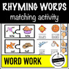 Rhyming Words | Matching Activities 