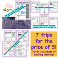  Discount Bundle-  Virtual Field Trips - Explore all 7 Continents of the World- 7 Great Trips but only pay for 5!