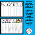 Jimmy Carter Activity Visual Summary Quick Way to cover Carter's Presidency