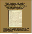 Mapping the Journey of Lewis and Clark - Analyzing Primary Source Documents
