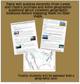 Mapping the Journey of Lewis and Clark - Analyzing Primary Source Documents