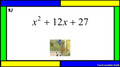 Factoring Quadratic Trinomials where a equals 1: Google Slides Picture Puzzle