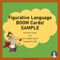 FREE - Figurative Language BOOM! Cards (TM) SAMPLE