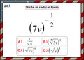 Writing Rational Exponents in Radical Form: Digital BOOM Cards - 20 Problems