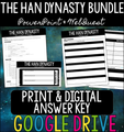 The Han Dynasty BUNDLE - PowerPoint & WebQuest - Google Drive - Print & Digital