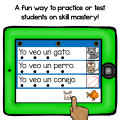 BOOM Cards Read and comprehend in Spanish-Lee y comprende oraciones sencillas