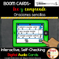 BOOM Cards Read and comprehend in Spanish-Lee y comprende oraciones sencillas